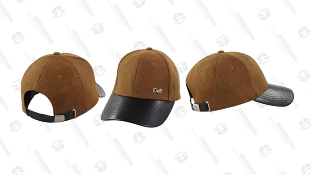 Deets Fashion Leather & Cashmere Baseball Cap | $19 | Daily Steals | Use code KJCAP